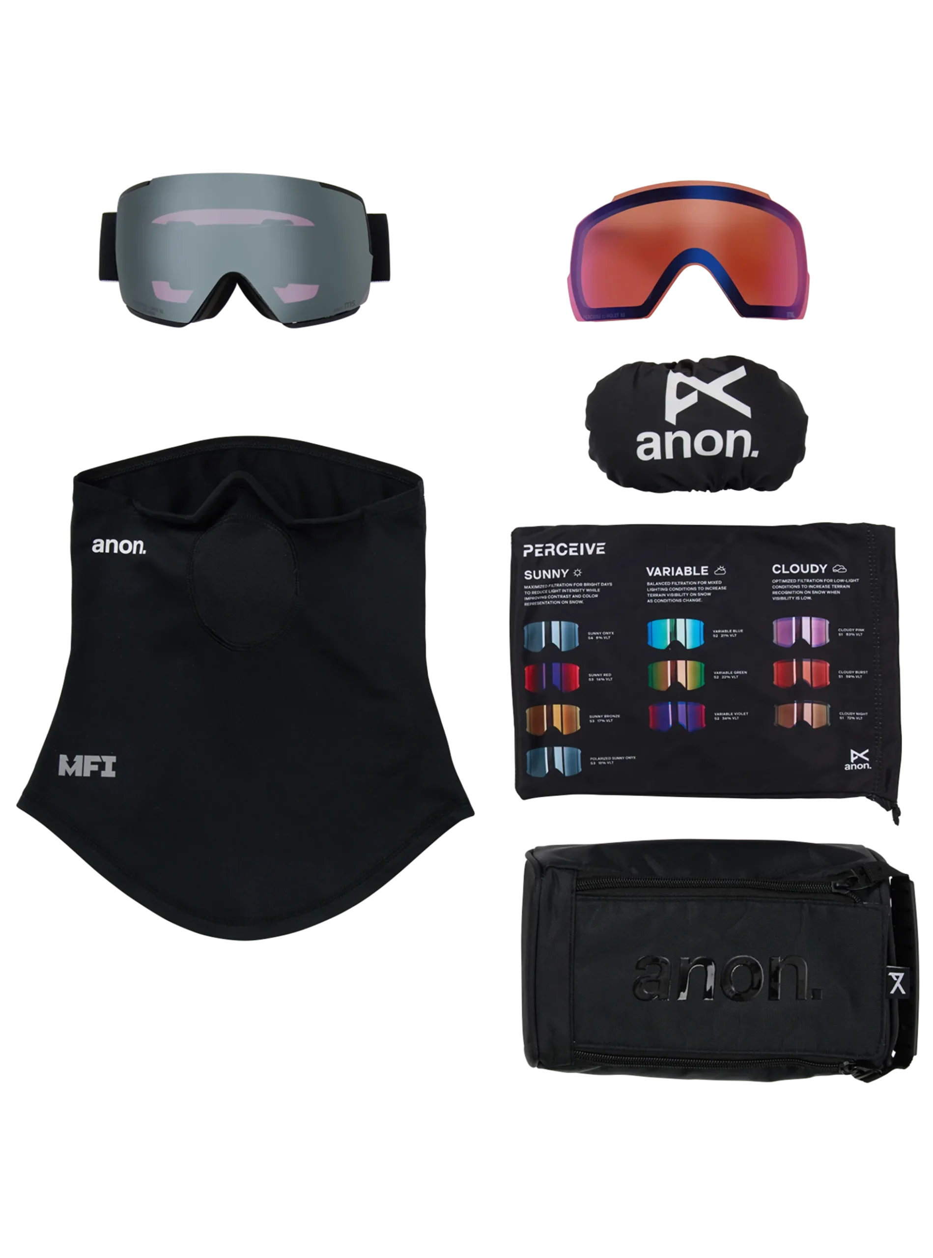 Anon M5 Brille + polarisiertes Perceive Brillenglas