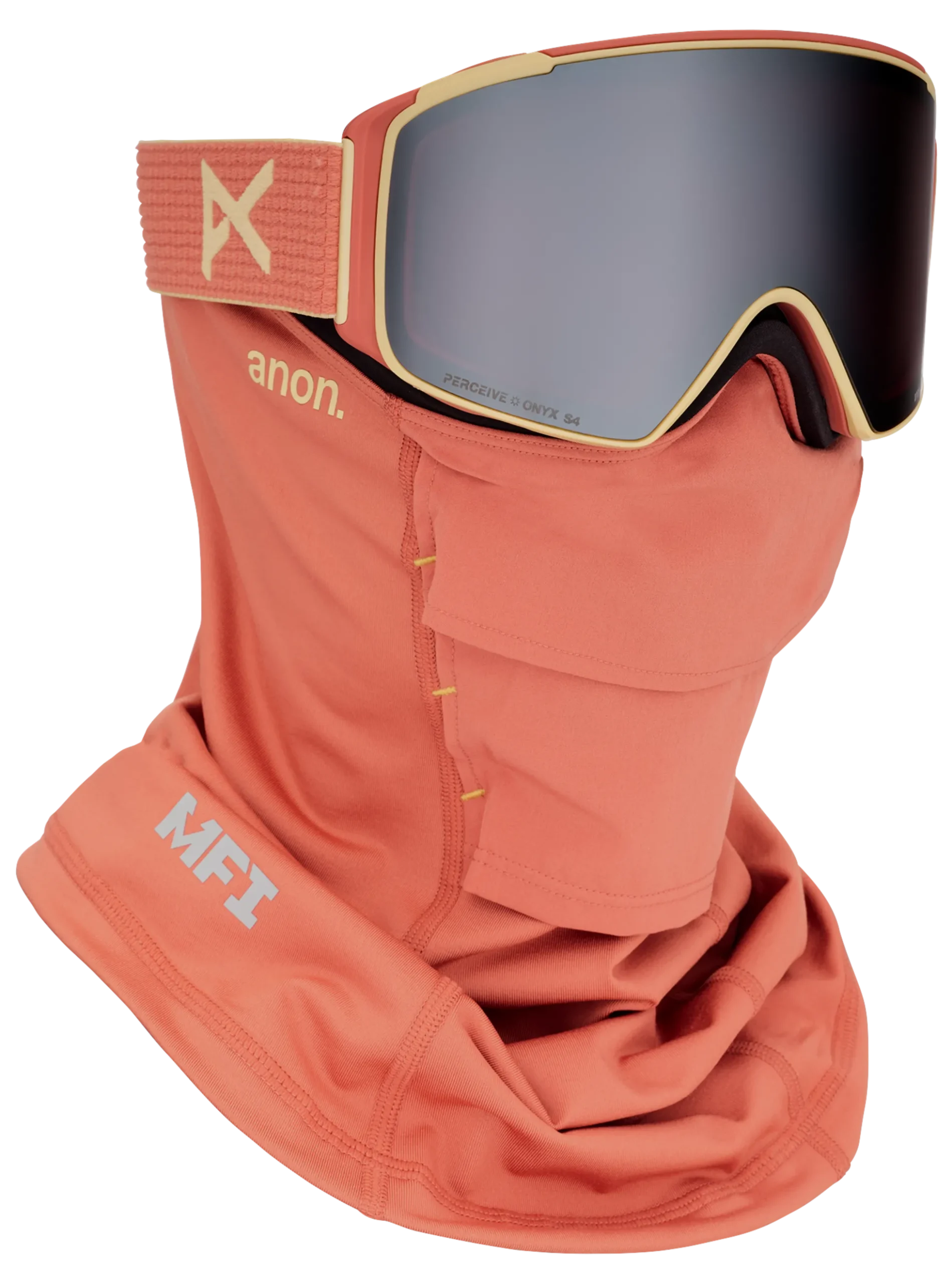 Anon M4S Brille (zylindrisch) + Zusatzbrillenglas + MFI® Face Mask