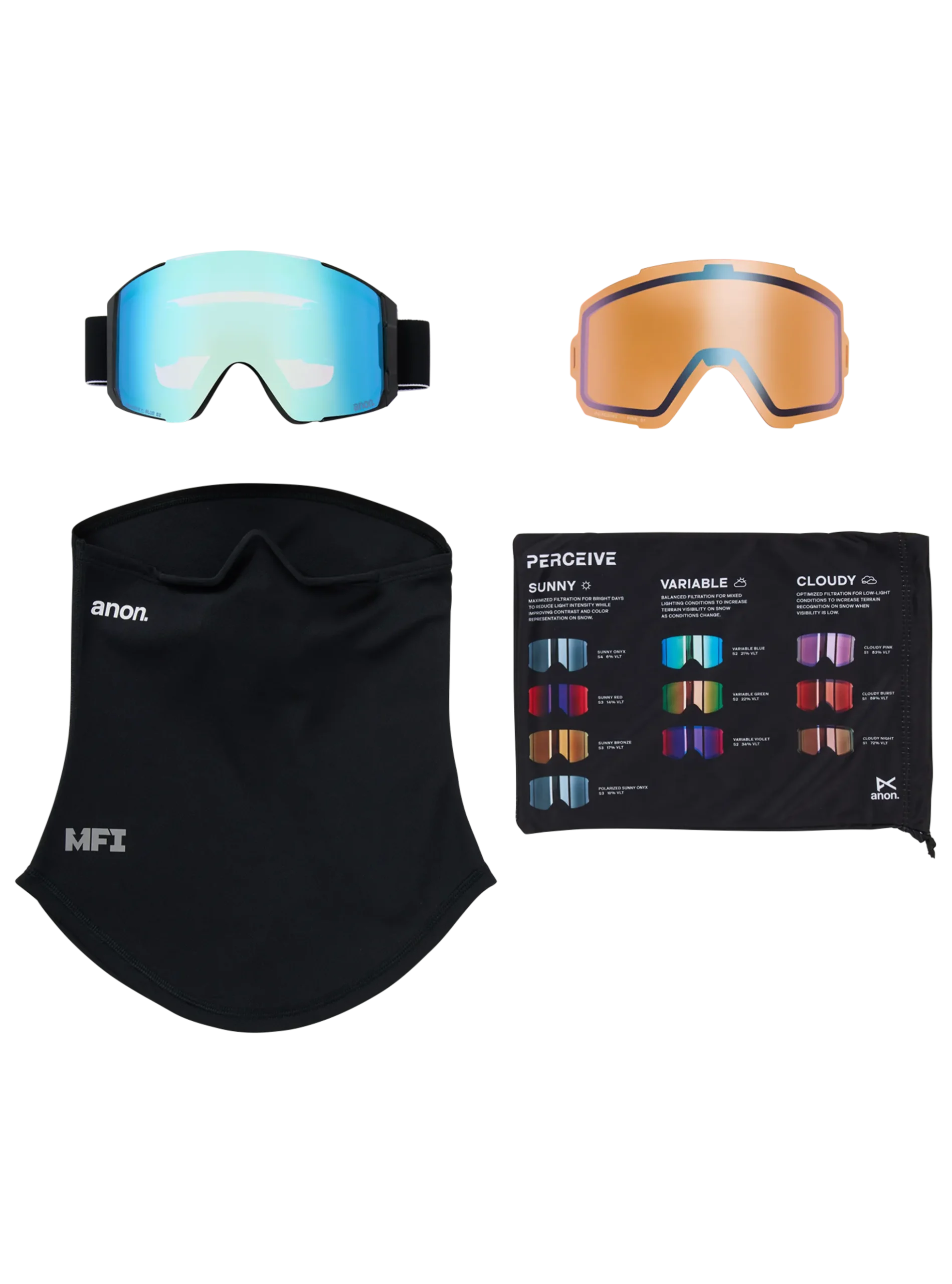 Anon Sync Brille + Zusatzbrillenglas + MFI® Face Mask