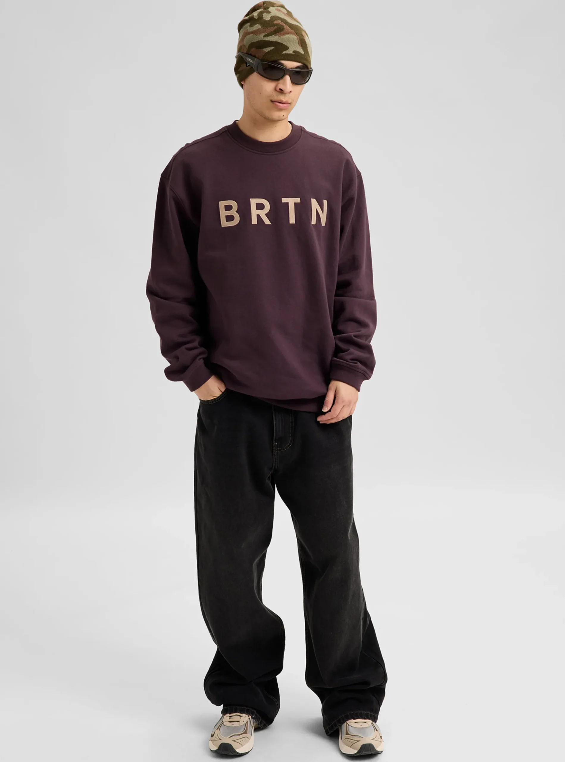 BRTN Sweatshirt mit Rundhalsausschnitt
