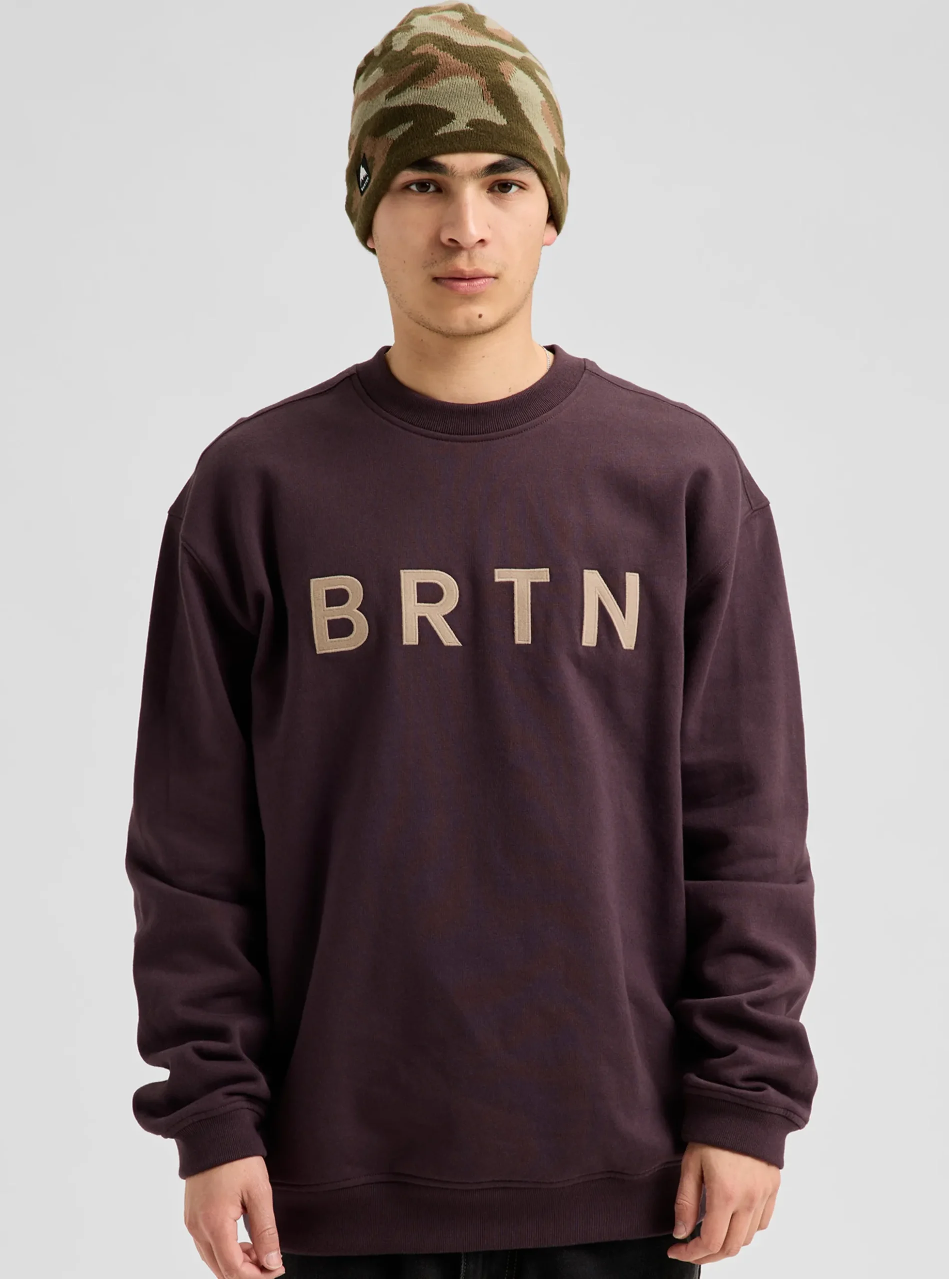 BRTN Sweatshirt mit Rundhalsausschnitt