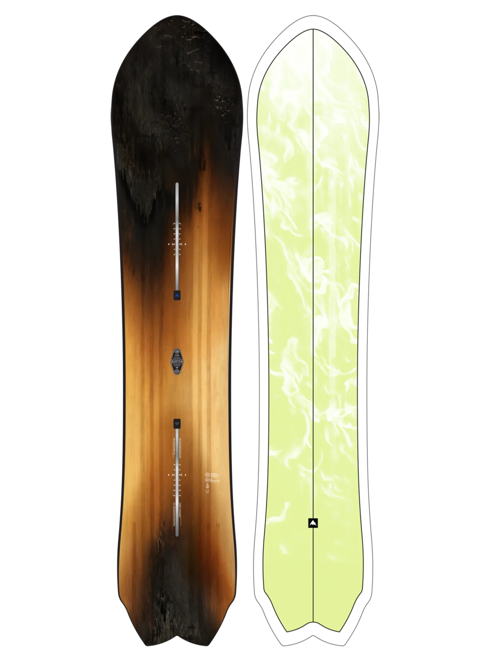 Burton 3D Fish Directional Flat Top Snowboard