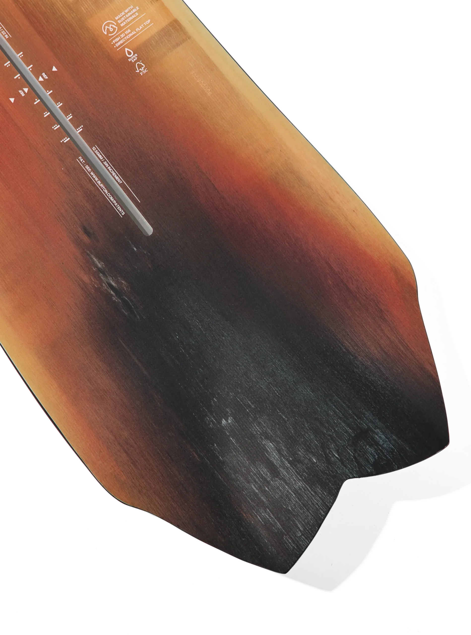 Burton 3D Fish Directional Flat Top Snowboard