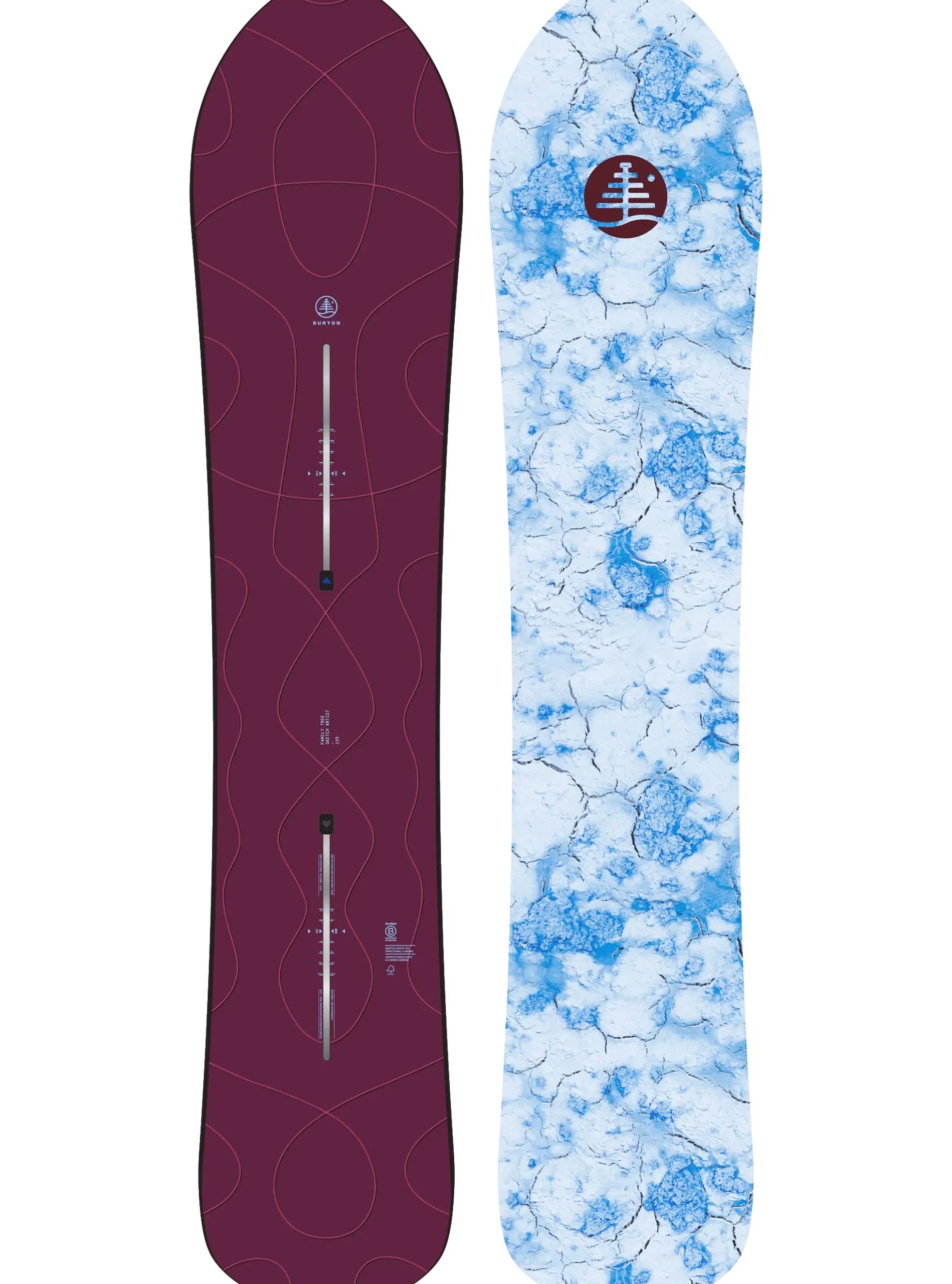 Burton Family Tree Sketch Artist Camber Snowboard