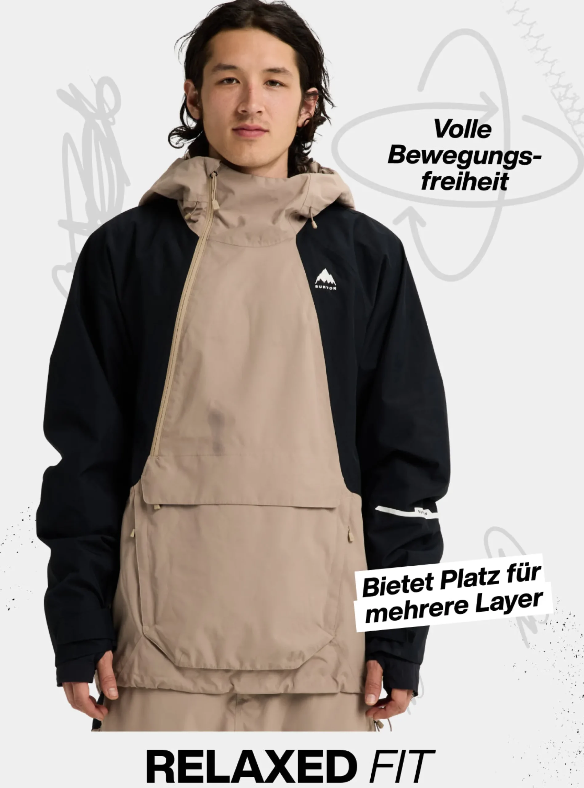 Burton Reserve 2L Relaxed Anorak für Herren