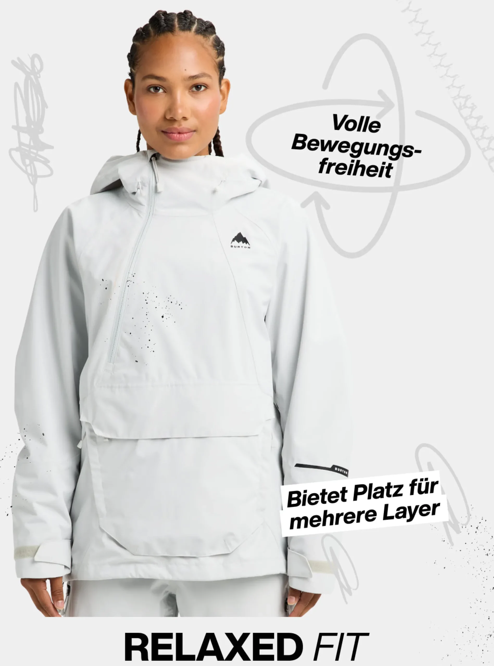 Burton Reserve 2L Relaxed Anorak für Damen
