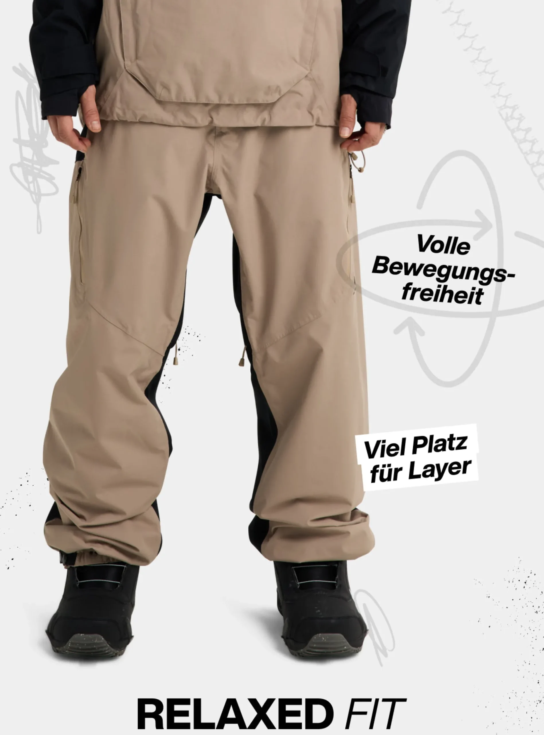 Burton Reserve 2L Relaxed Latzhose für Herren