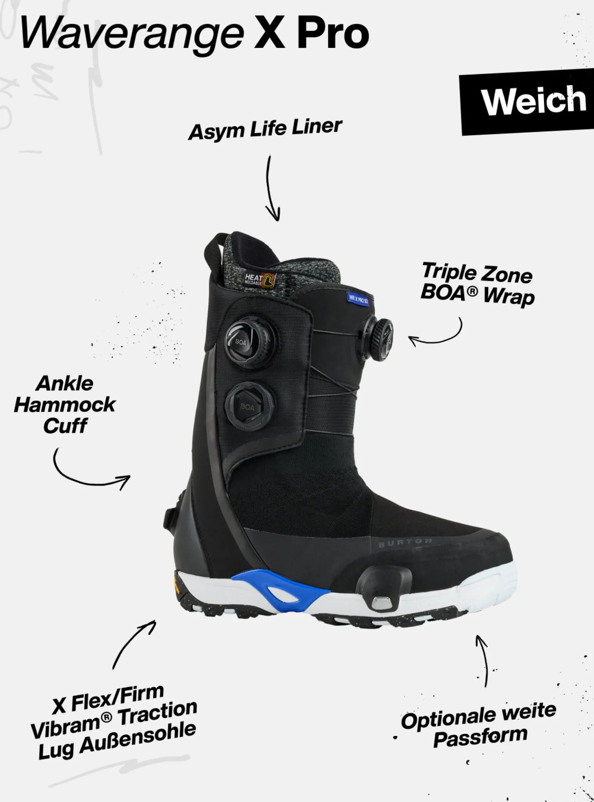 Burton Waverange X Pro Step On® Snowboardboot für Herren