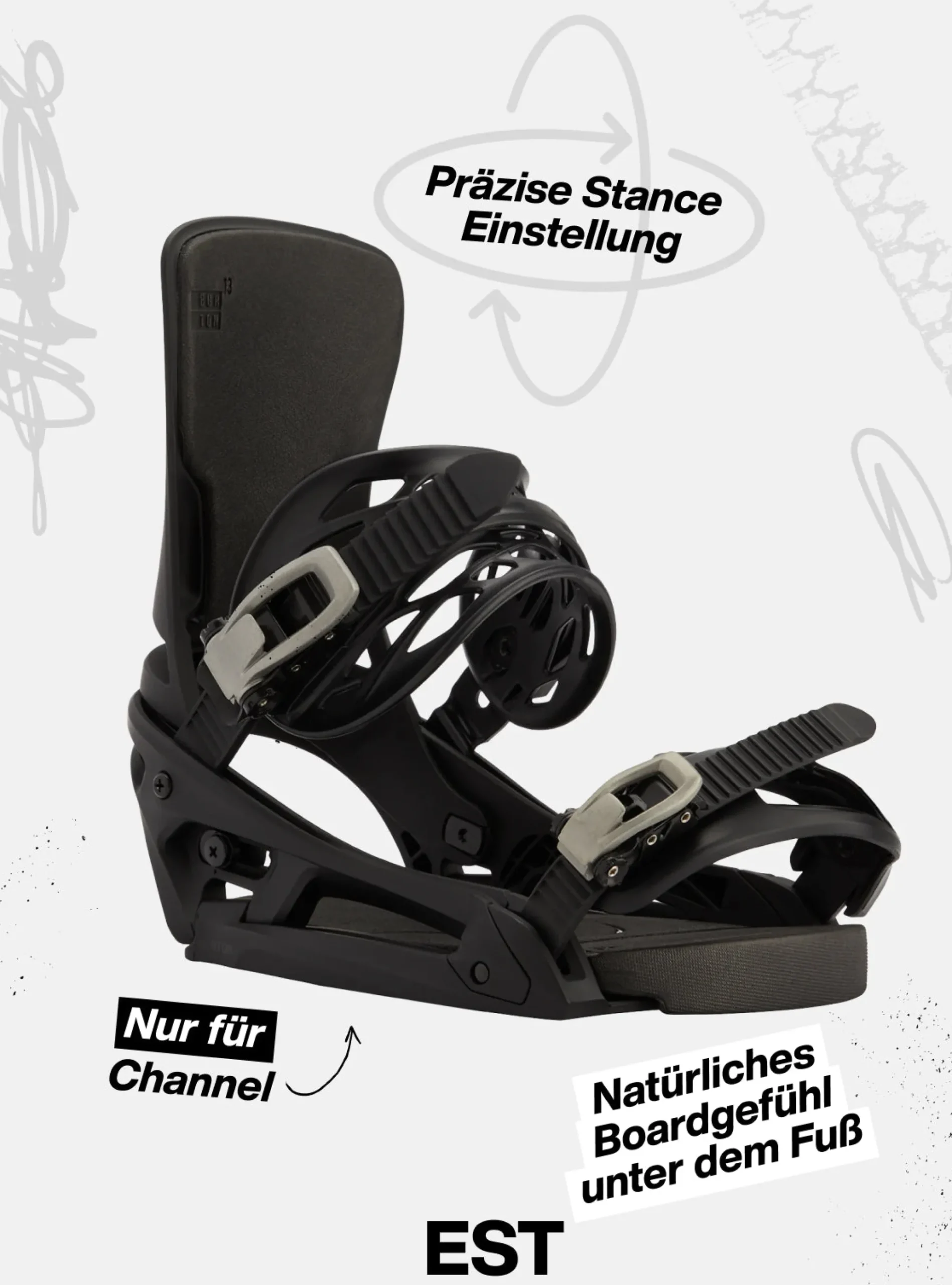 Cartel EST® Snowboardbindungen für Herren