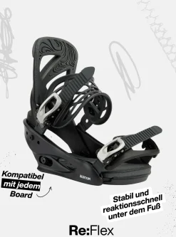 Scribe Re:Flex Snowboardbindungen für Damen