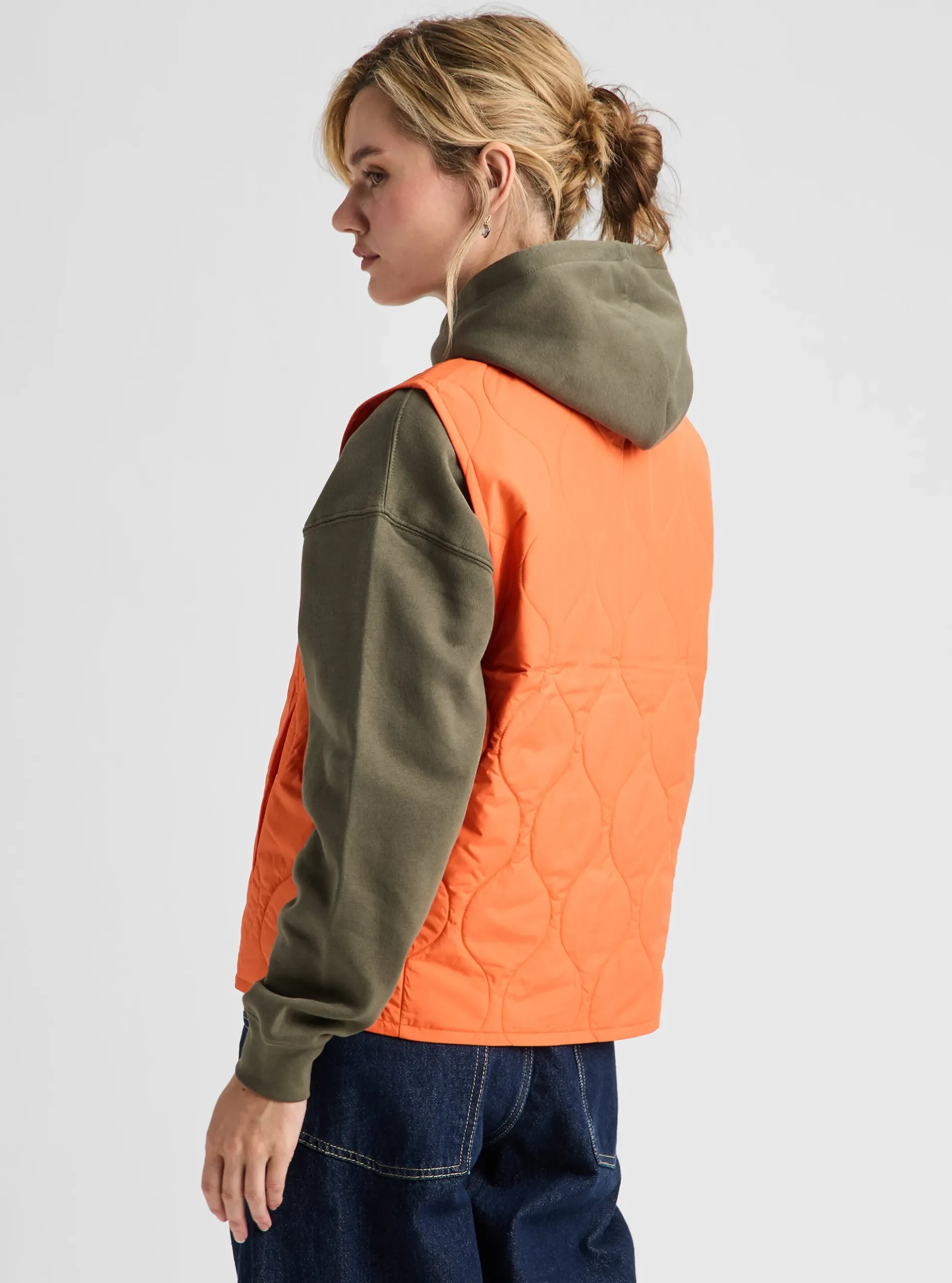 Synthetik-Steppweste für Damen