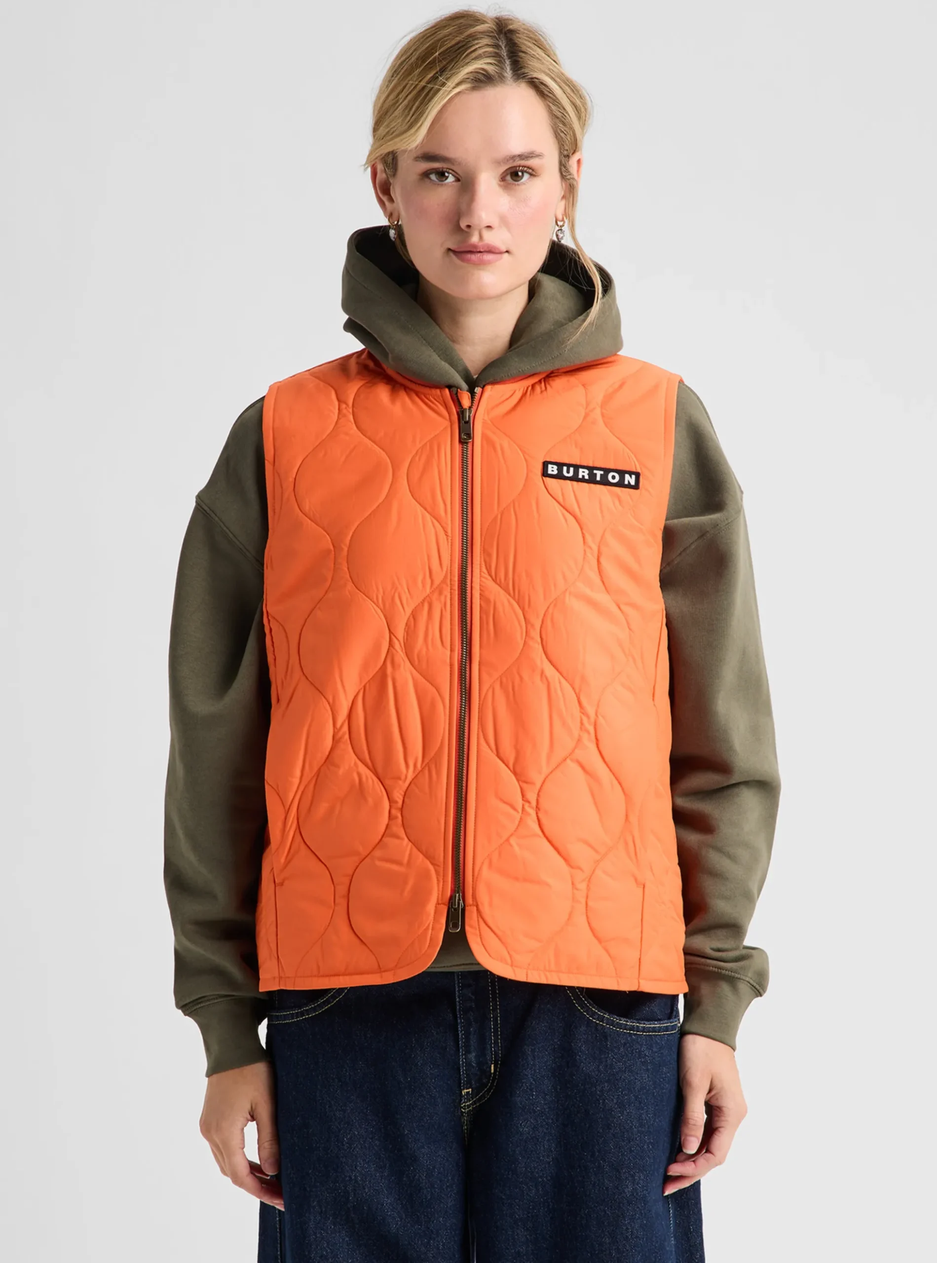 Synthetik-Steppweste für Damen
